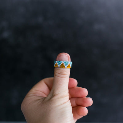 Kit Tutorial: Peyote Stitch Beaded Rings