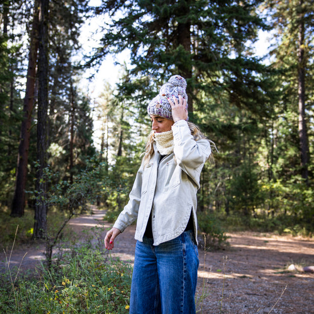 One of a Kind Tundra Foliage Tumbledown Toque